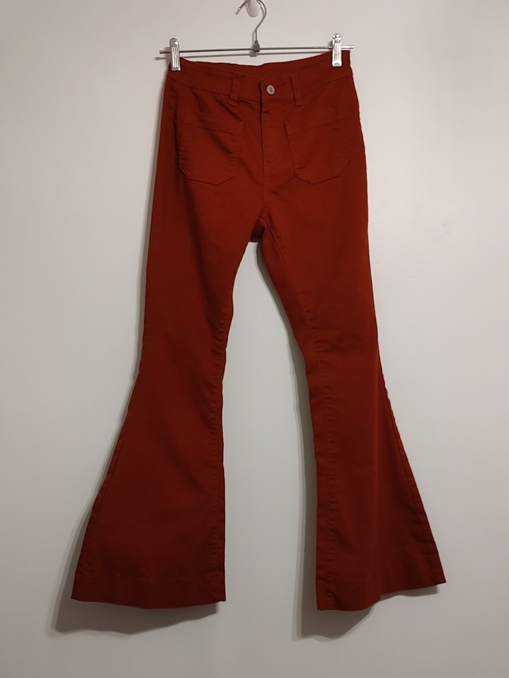 High-Rise Wide-Leg Jeans in Copper